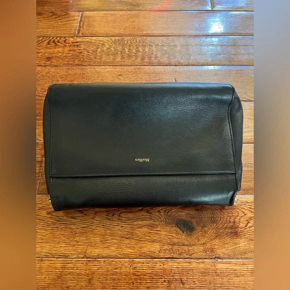 MaxMara Shoulder Bag Napa Leather Animal Print Black Small - Picture 15 of 16